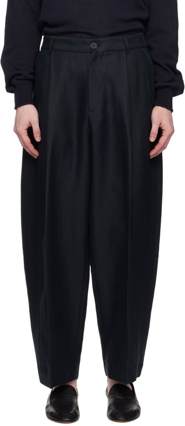 Hlače Studio Nicholson Studio Nicholson Ellis Pleated Trousers Mornarica | ELLIS SNM-1074, 0