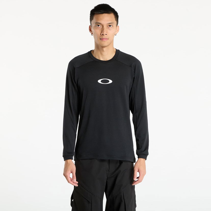 Pulover OAKLEY Men's Enhance Light Grid Long Sleeve Crew Sweatshirt Črna | FOA408123-02E