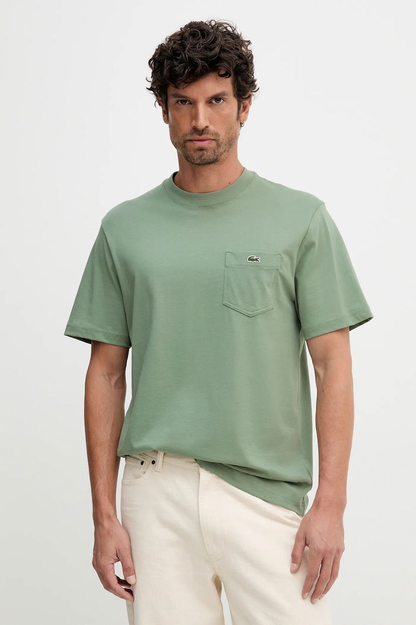 Majica Lacoste Lacoste T-Shirt with Pocket Zelena | TH2827