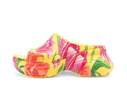 Superge in čevlji Balenciaga Crocs x Pool Slide Sandals Tulip Print Multi W Večbarvna | 677389W1S8F7053
