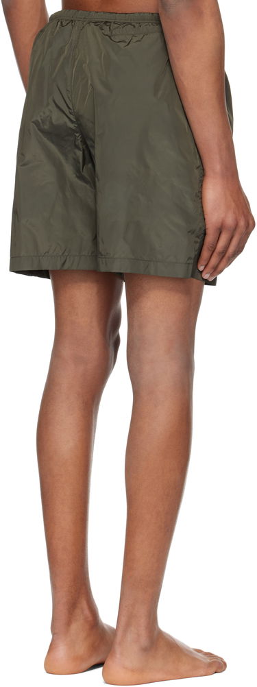 Kopalke Palm Angels Palm Angels Curved Logo Swim Shorts Zelena | PMFD018S25FAB0015610, 2