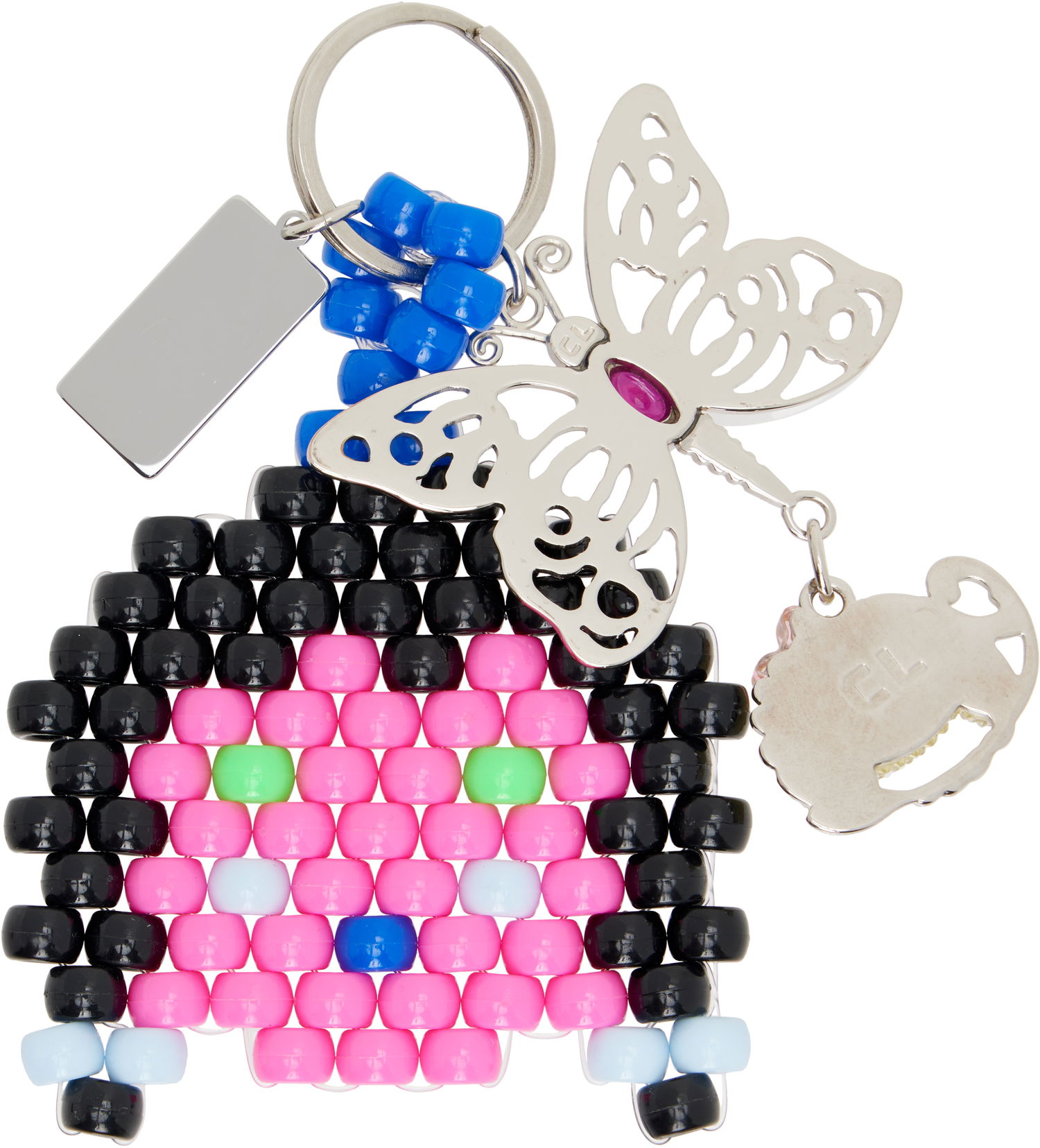 Obeski za ključe Chopova Lowena Chopova Lowena Imogen Multicolor Beaded Pixel Art Keychain Večbarvna | 6700, 1