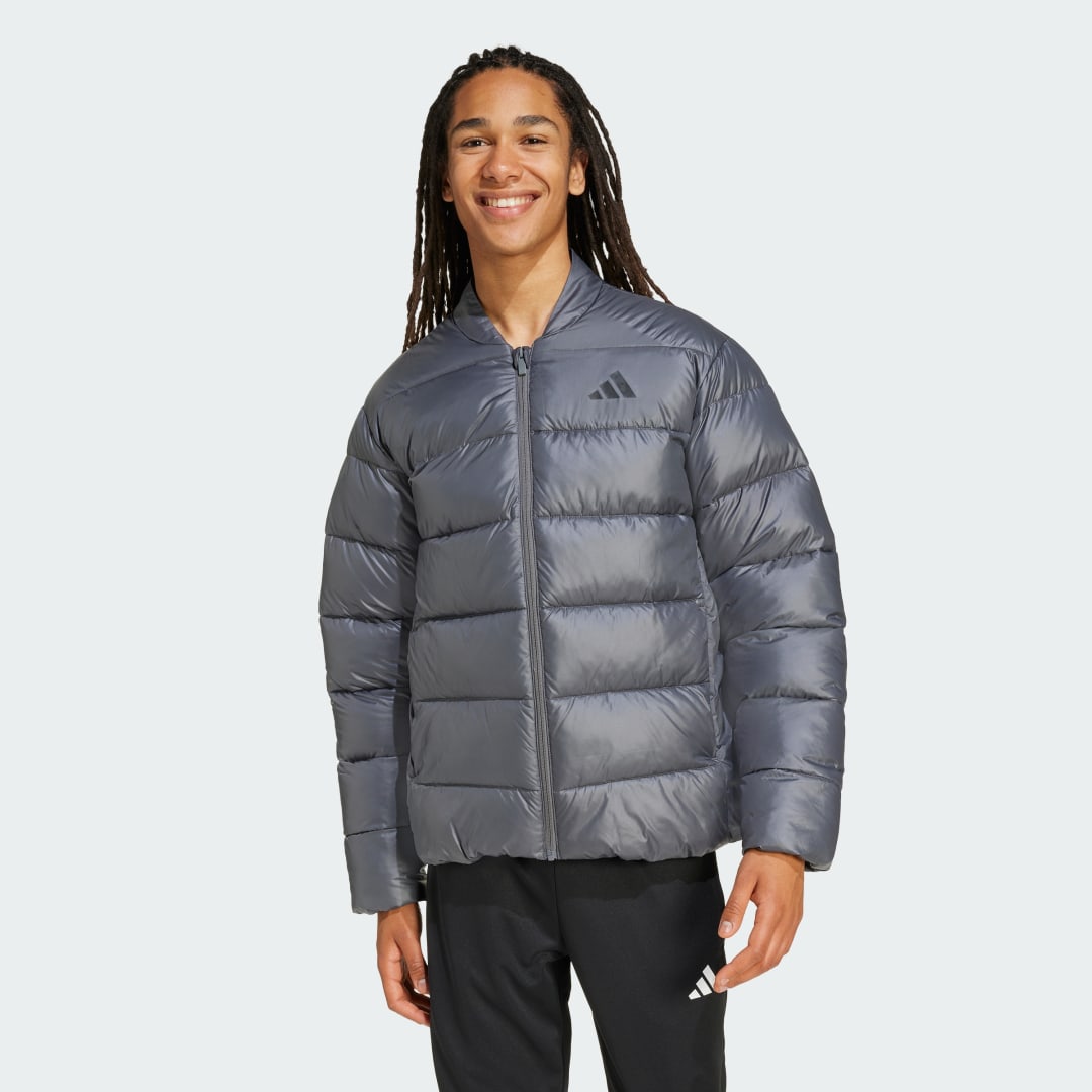 Puhovka adidas Performance Essentials CLIMAWARM Synthetic Down Jacket Siva | JV7719, 0