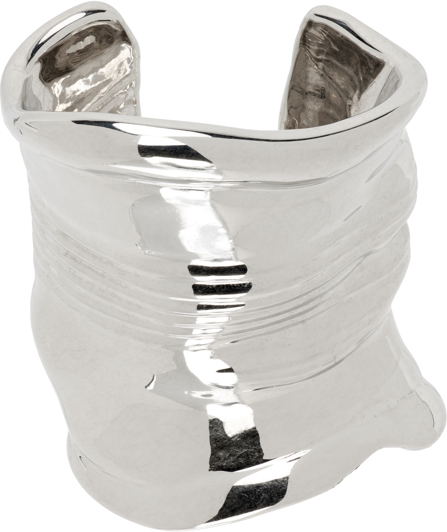 Zapestnica Jean Paul Gaultier Jean Paul Gaultier Silver Distorted Cuff Bracelet Kovinski | 25/03-W-JW014-X053-91, 0