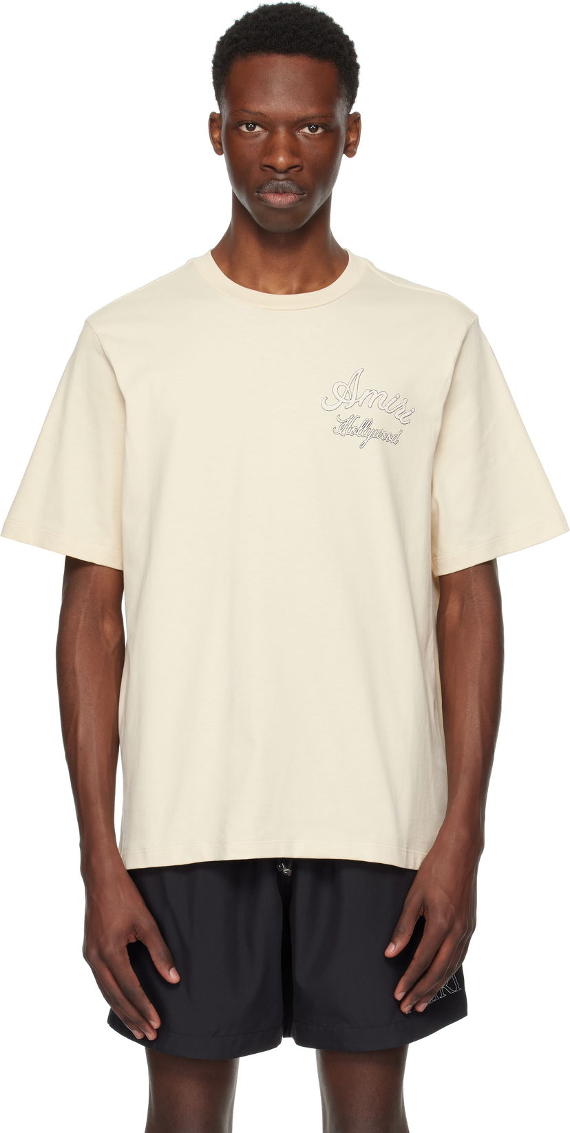 Majica AMIRI Amiri Hollywood T-Shirt Bež | AMJYTE1265
