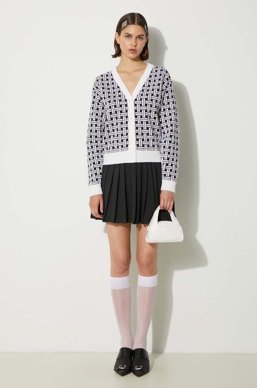 Pleteni pulover KENZO Weave Cardigan Bela | FE62CA4723CA.02, 0