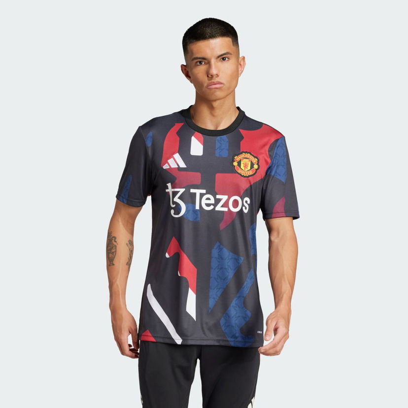 Dres adidas Performance Manchester United Graphic Pre-Match Jersey Črna | JD7147