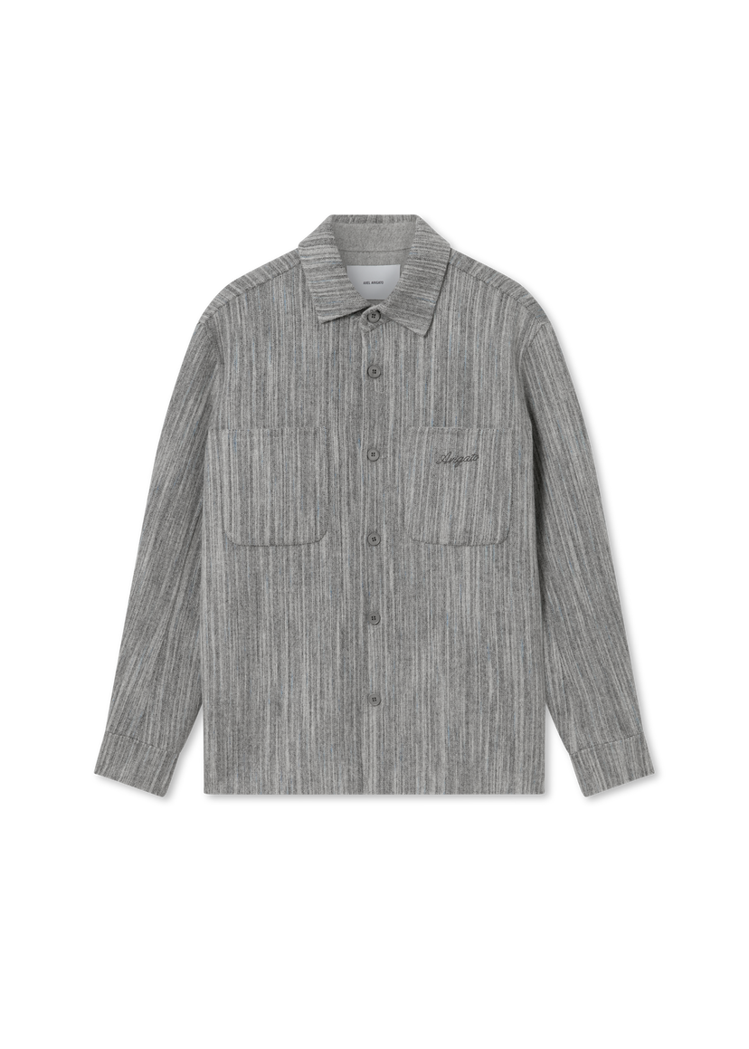 Srajce AXEL ARIGATO Aidan Striped Button-Down Shirt Siva | A3308001