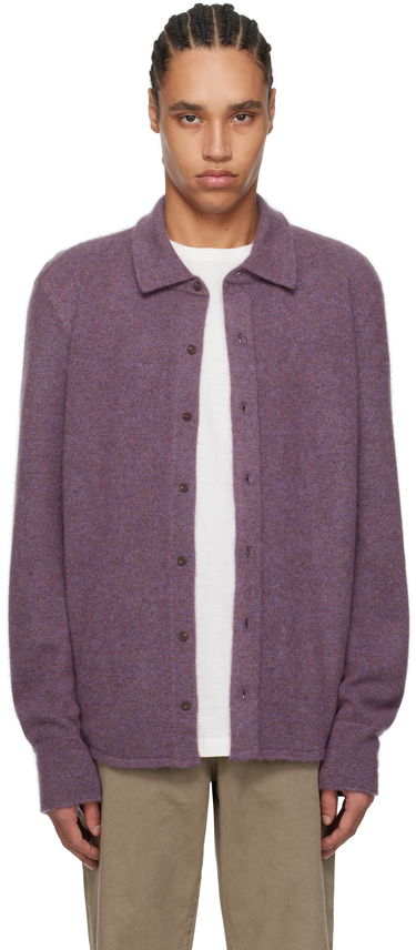 Pleteni pulover The Row The Row Lautaro Cardigan Lila | 883-Y363, 0