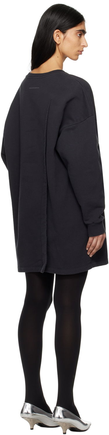 Obleke Maison Margiela MM6 Maison Margiela Sweat Jersey Darting Minidress Črna | S52DA0050 M25014, 2