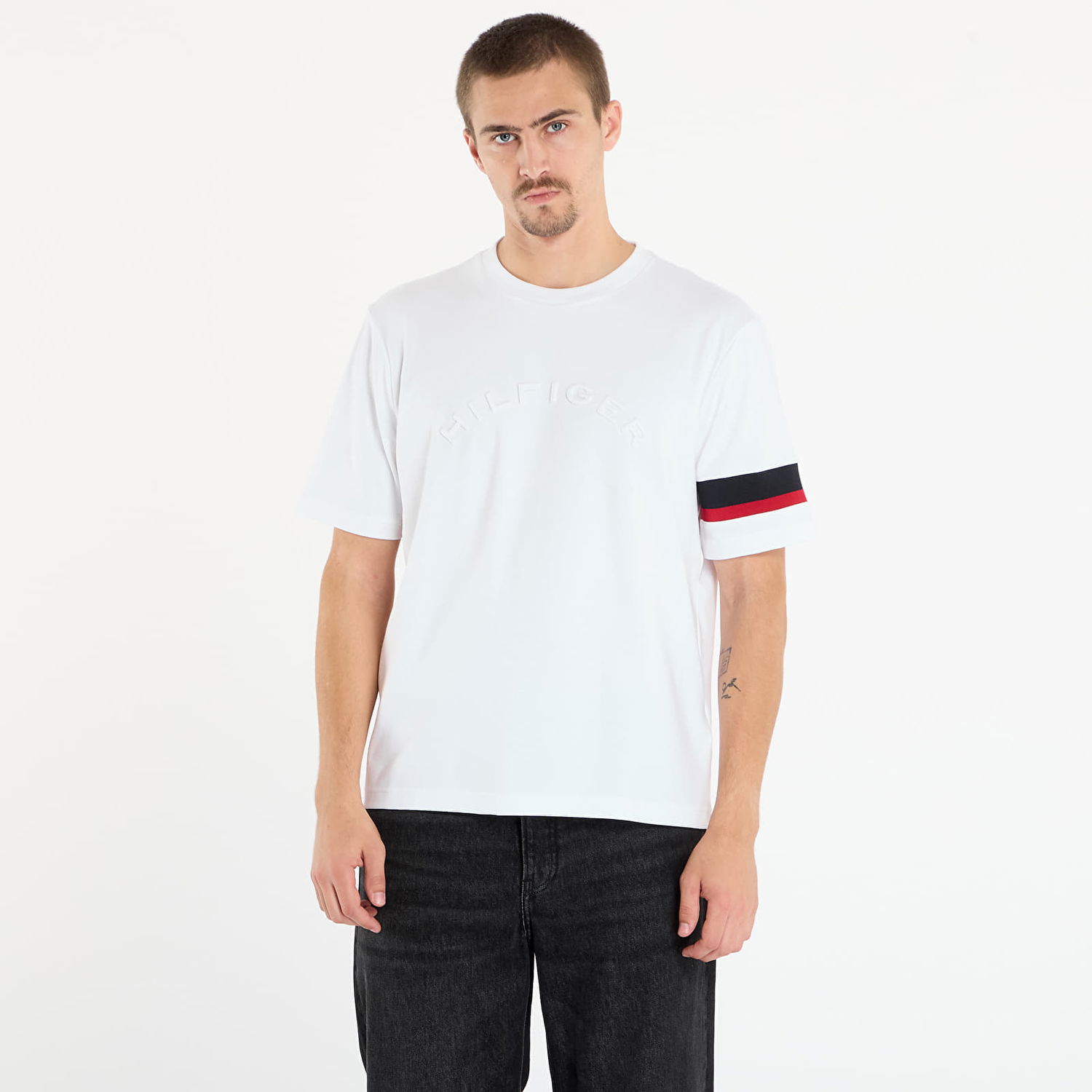 Majica Tommy Hilfiger Rwb Insert T-shirt Bela | MW0MW40018 YBR, 0