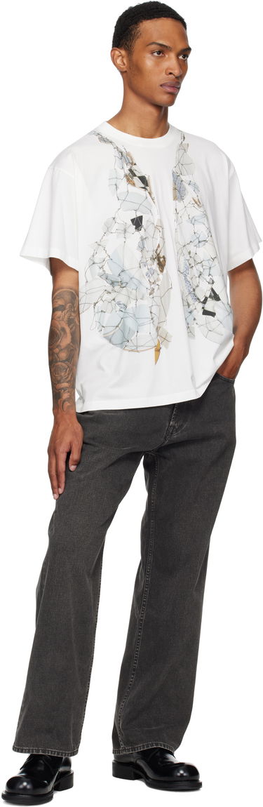 Majica Maison Margiela MM6 Maison Margiela Printed T-Shirt Bela | SH0GC0056 S24312, 3