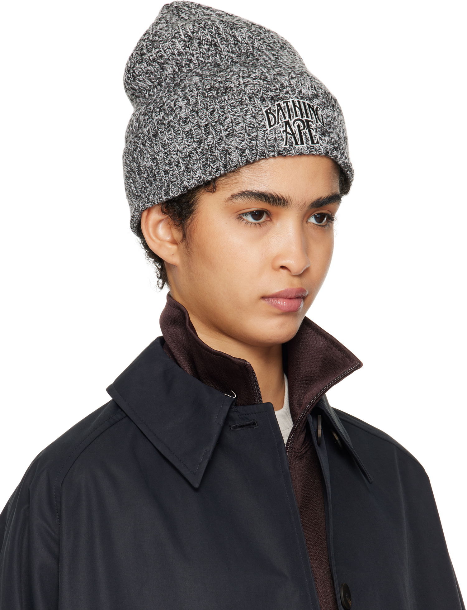 Beanie BAPE BAPE Gradient Knit Beanie Siva | 001HTK801307M, 1