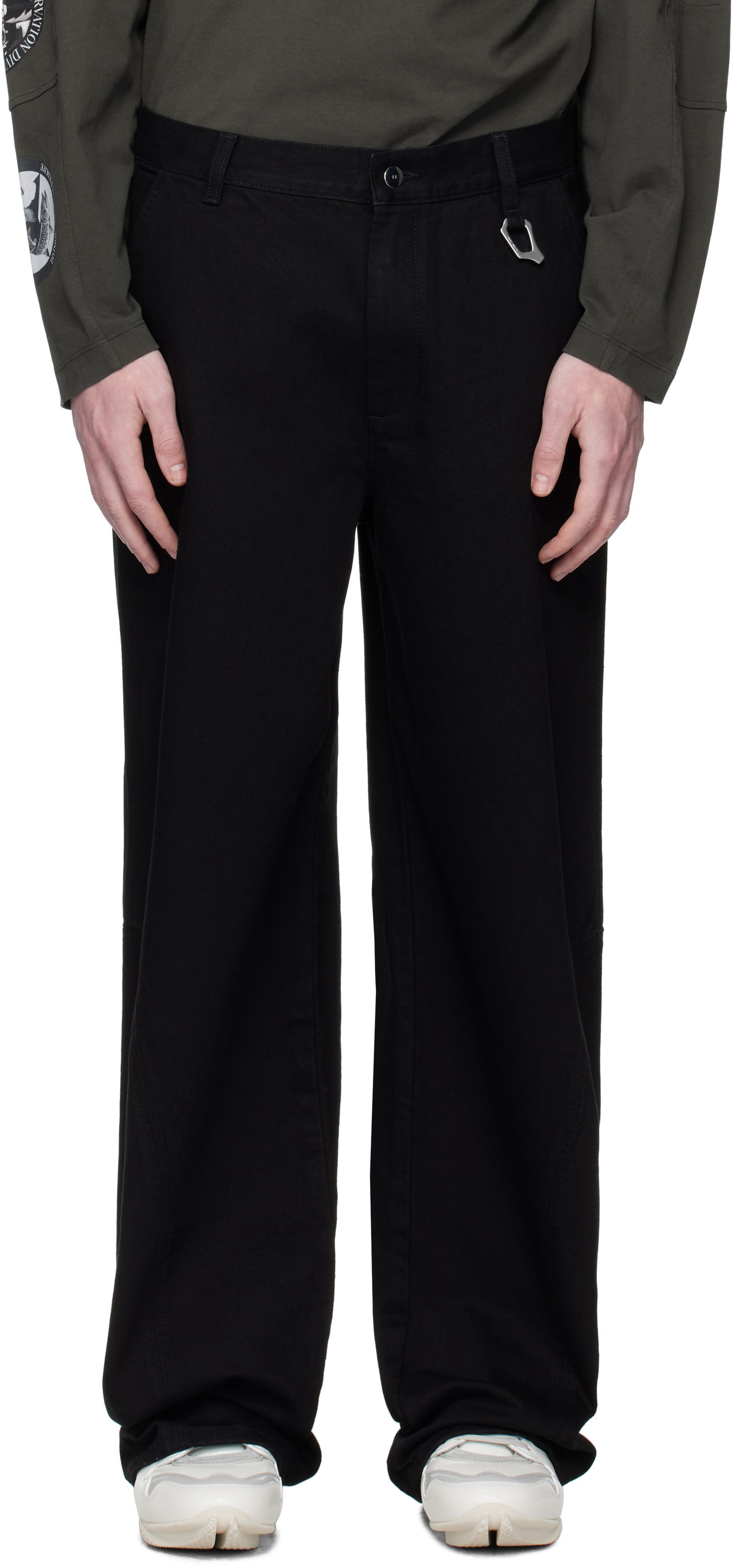 Kavbojke HELIOT EMIL Heliot Emil Basalt Wide-Leg Jeans Črna | PREAW25_M_10_189_BLK0_CO, 0