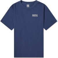 Majica New Balance Men's NB Athletics Flocked Relaxed Tee Nb Navy Mornarica | MT41588-NNY, 1