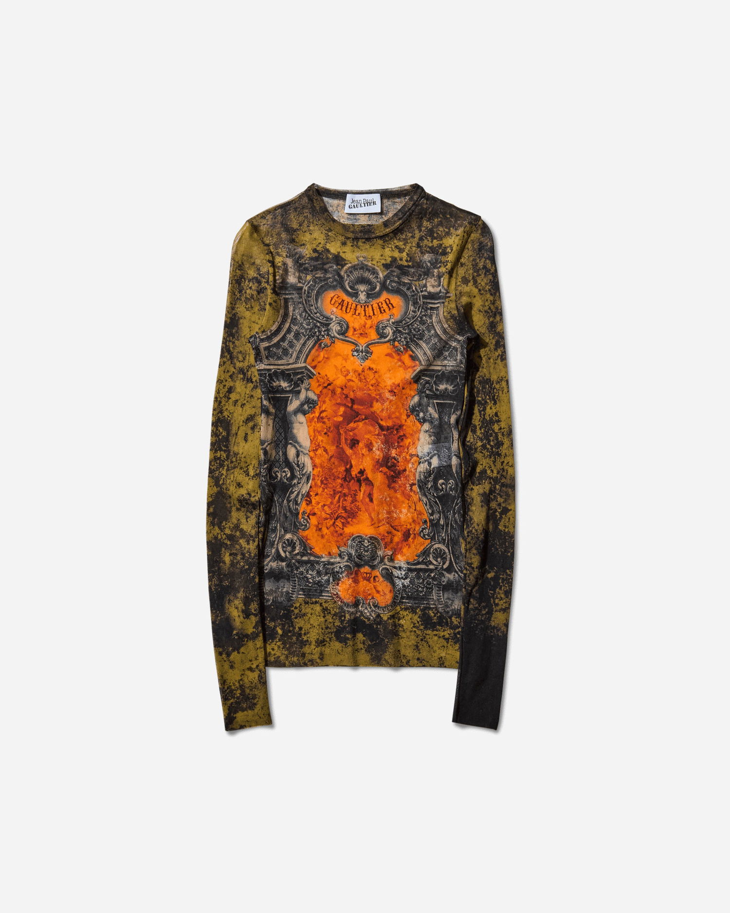 Majica Jean Paul Gaultier Medaillon Longsleeve Top Zelena | 2503WTO305M006 P004115, 1