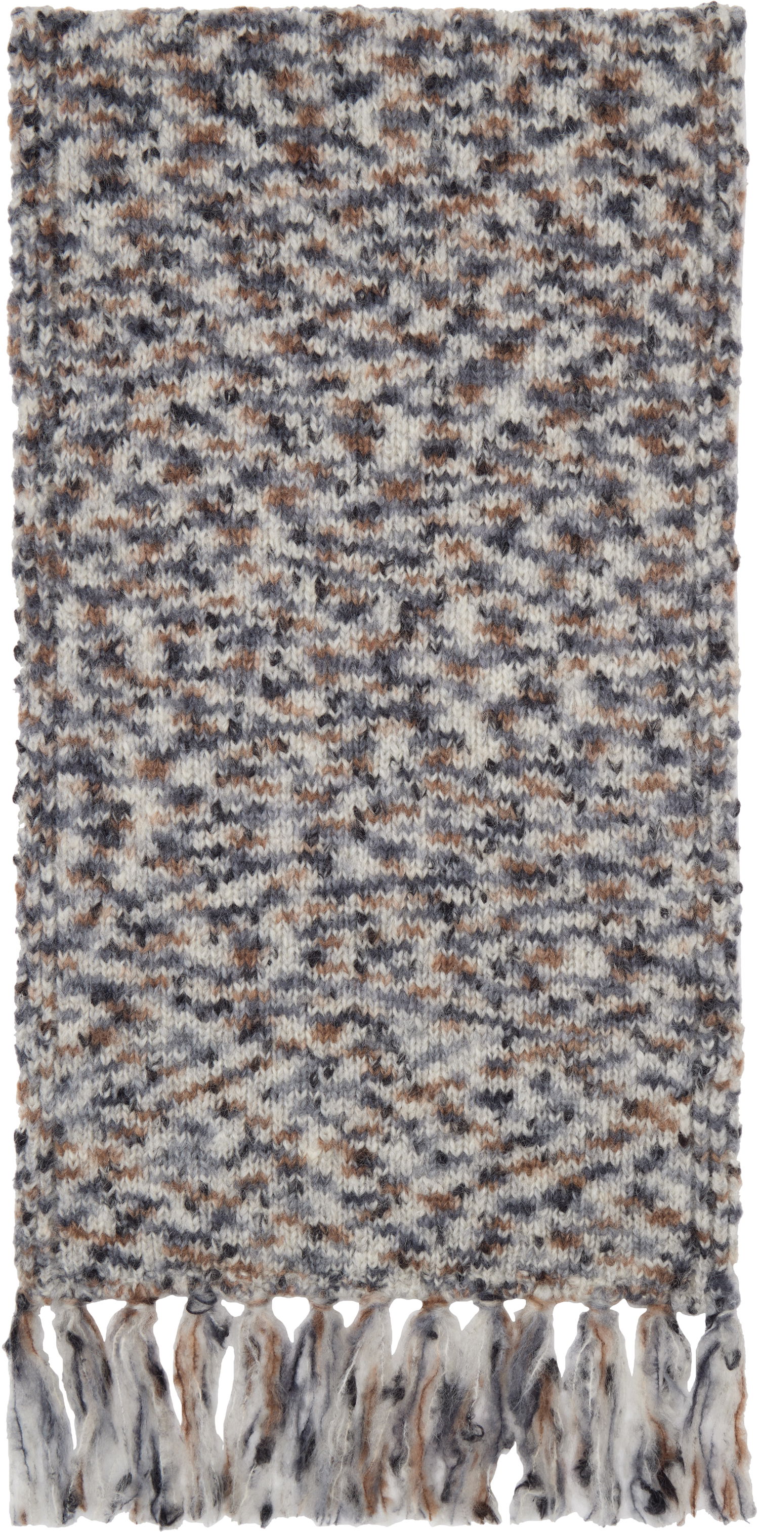 Šala A.P.C. Knitted Fringe Scarf Siva | WOAPE-M15207, 0