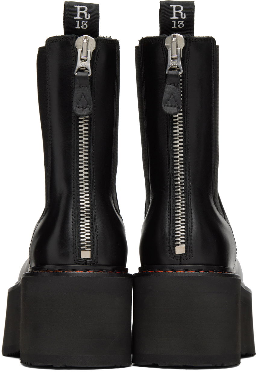 Oblačila R13 R13 Double Stack Platform Chelsea Boots Črna | R13S0245-001, 1