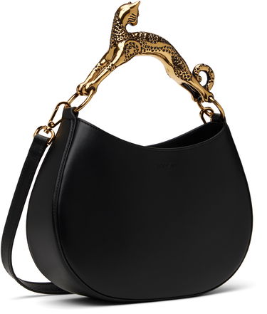 Torba za čez ramo LANVIN PM Cat Handle Bag Črna | LW-BGSHC1-NAPA-A21, 1