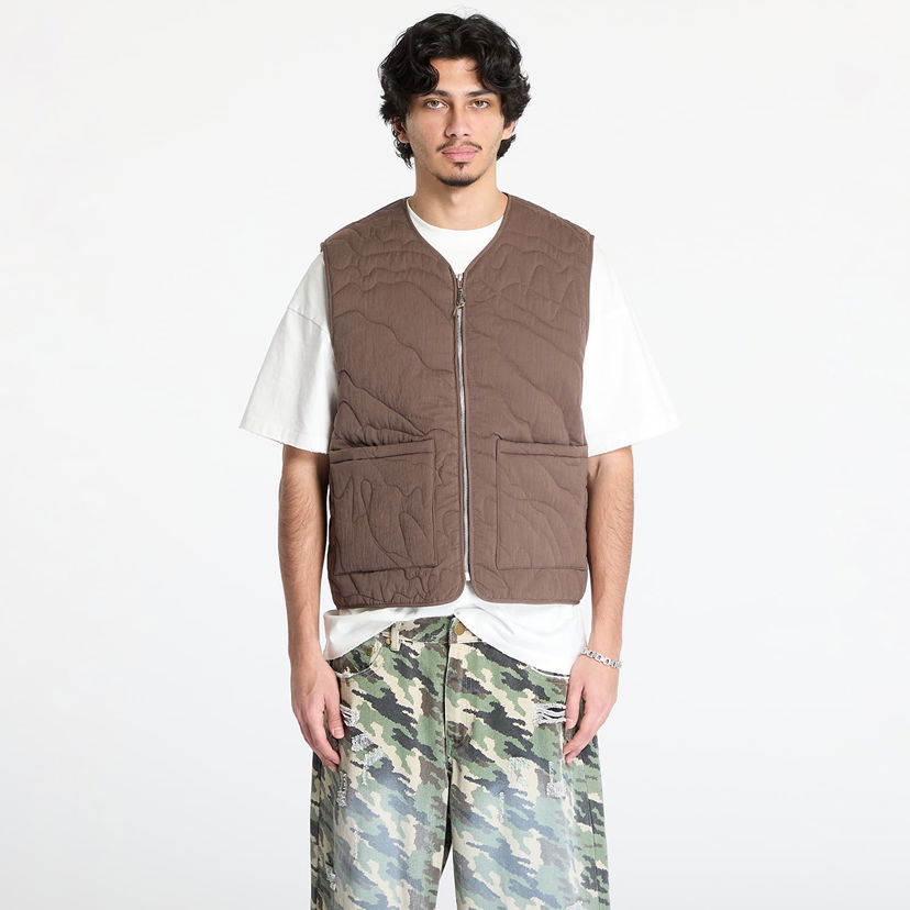 Telovnik Footshop Quilted Vest Rjava | FTSHP_468