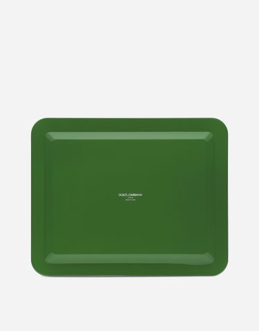 Home decor Dolce & Gabbana Dolce & Gabbana Medium Rectangular Decorative Tray Zelena | TC0018TCA69UV001, 1