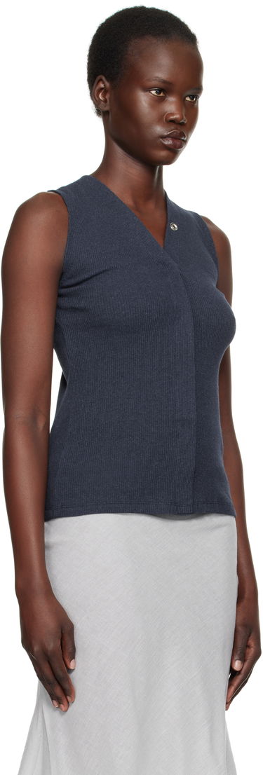 Majica brez rokavov Baserange Sleeveless Snaps Top Modra | TOTVT-RC-SP25, 1