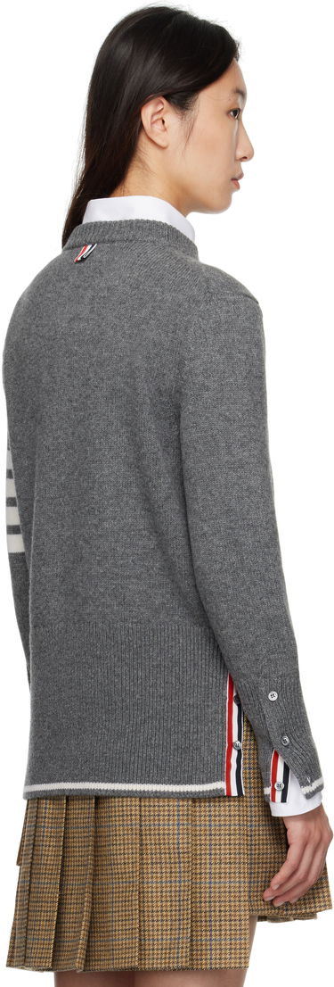 Pleteni pulover Thom Browne Thom Browne Merino Wool Geese Intarsia Sweater Siva | FKA499A-Y1029, 2