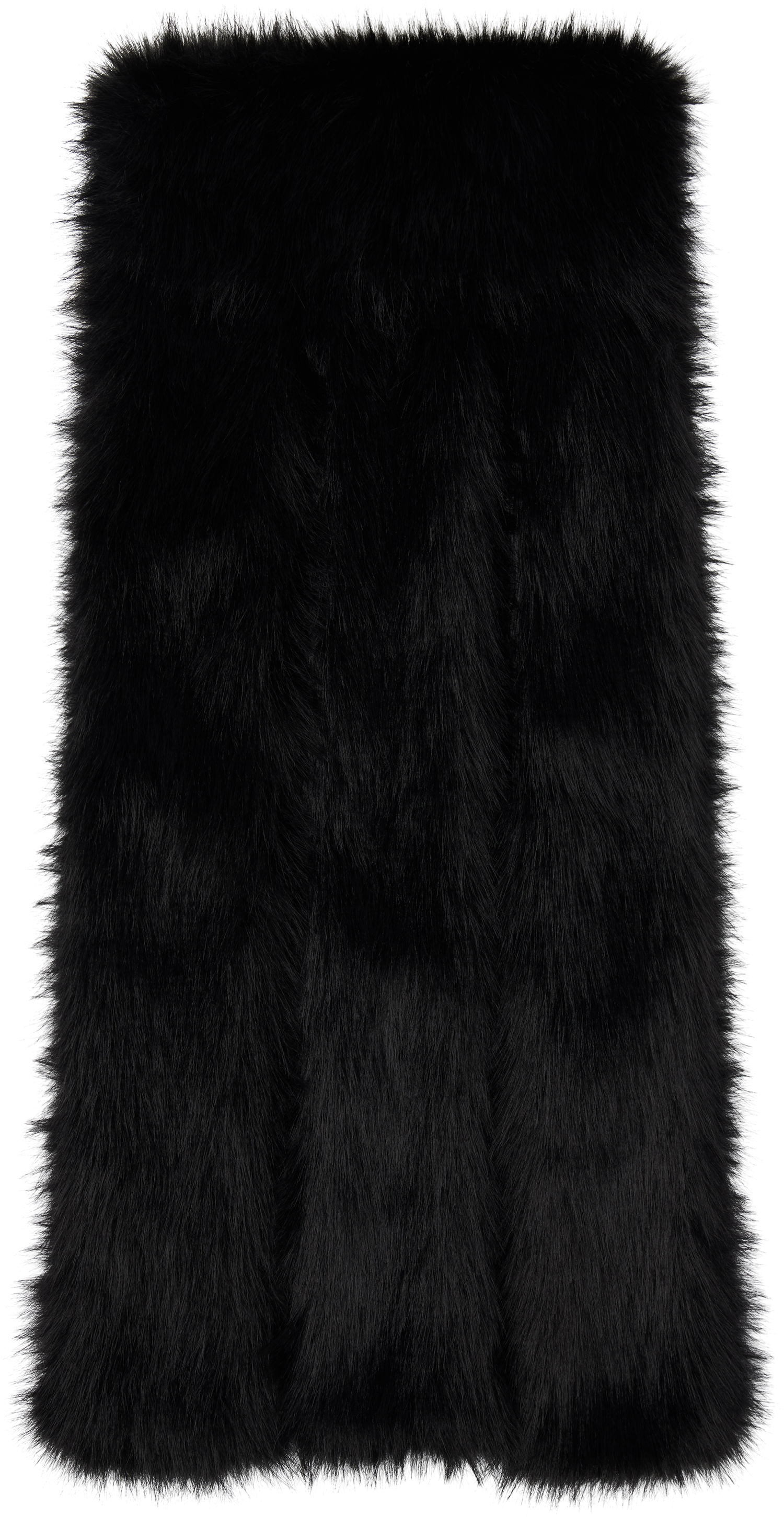 Šala Simone Rocha Simone Rocha Triple Slit Faux Fur Scarf Črna | 1038 1090, 0