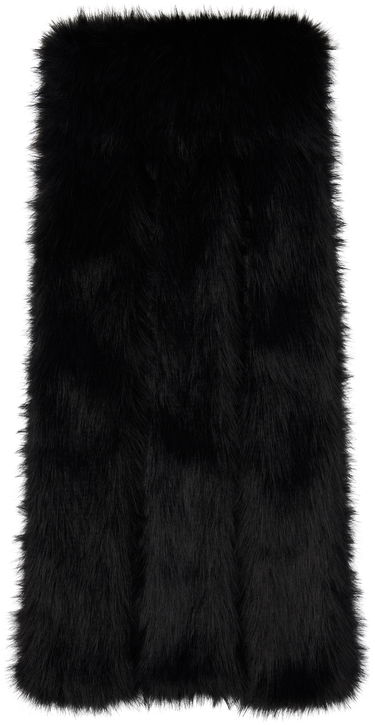 Šala Simone Rocha Simone Rocha Triple Slit Faux Fur Scarf Črna | 1038 1090, 0