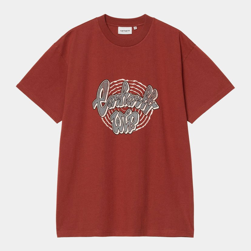 Majica Carhartt WIP S/S Chedda T-Shirt heavy stone wash Bordo | I035428_9