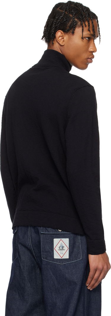 Pleteni pulover C.P. Company C.P. Company Half Zip Knit Sweater Črna | 18CMKN304A-110373A, 2