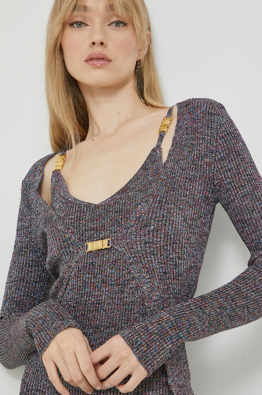 Pleteni pulover GCDS Cardigan Siva | SS23W370907, 0