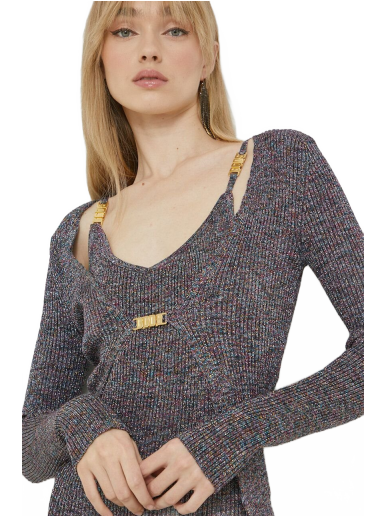 Pleteni pulover GCDS Cardigan Siva | SS23W370907