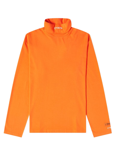 Pleteni pulover HERON PRESTON CTNMB Roll Neck Tee Oranžna | HMAB027C99JER0012201