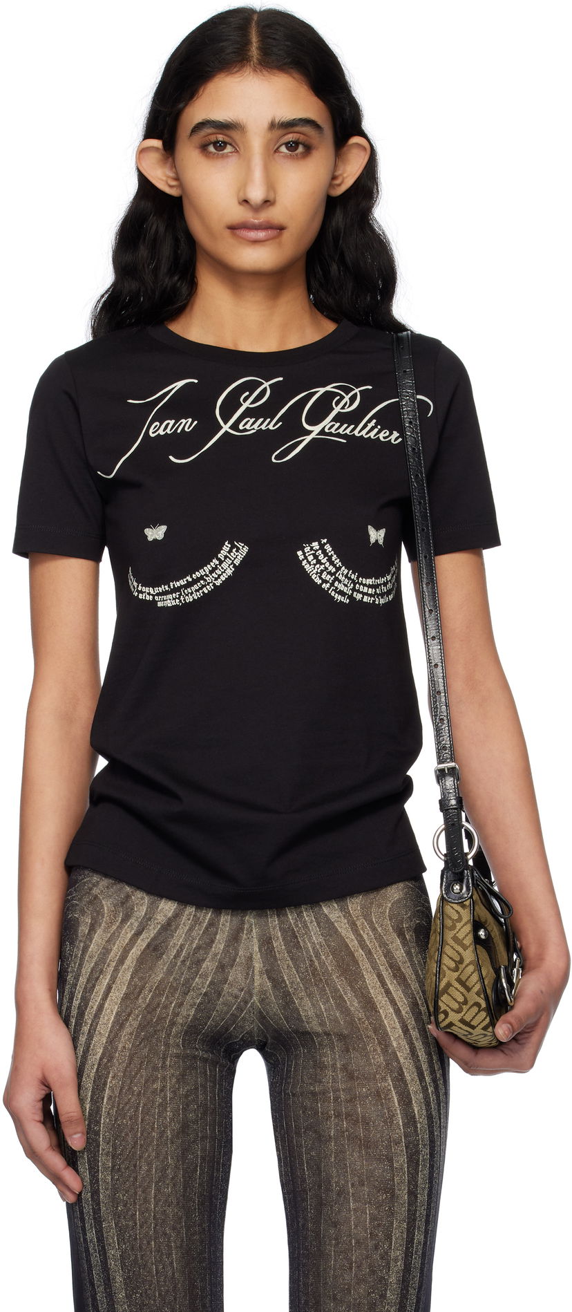Majica Jean Paul Gaultier Jean Paul Gaultier 'The Tattoo Poem' T-Shirt Črna | 25/34-F-TS117I-J087-0005