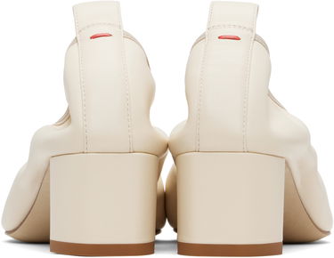 Nega čevljev Aeyde Aeyde Narissa Ruched Block Heels Bela | A11-PU0600001002-225, 1