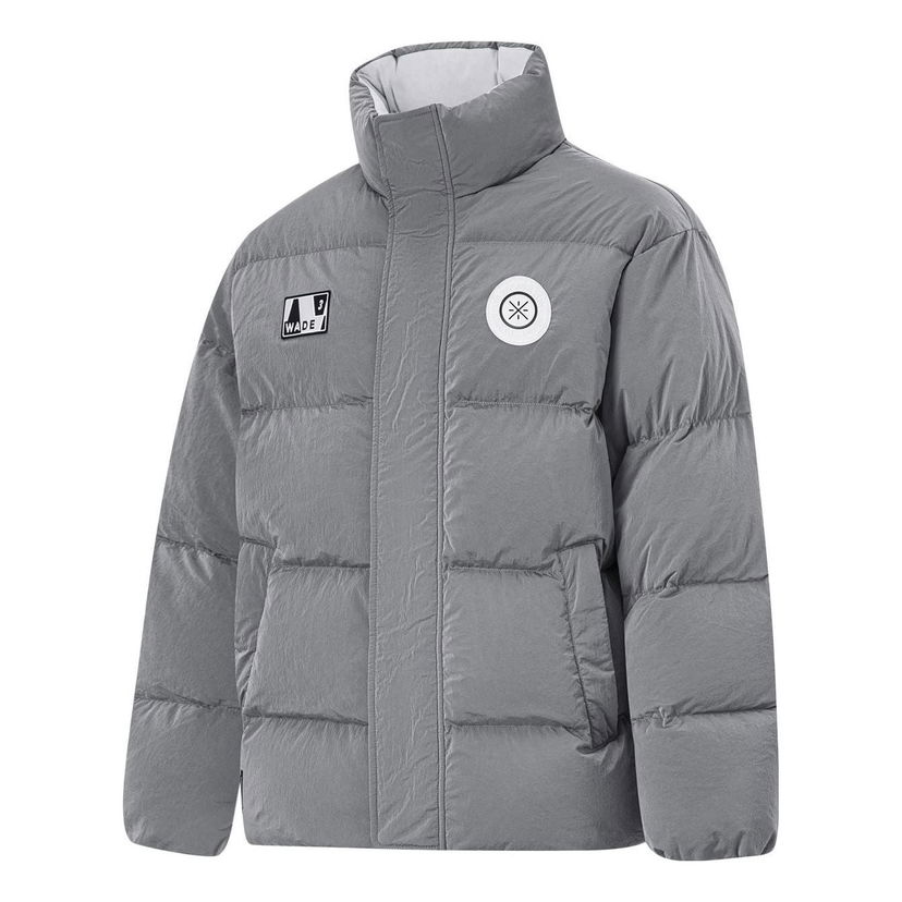 Puhovka Li-Ning Wade Logo Down Jacket Siva | AYMT165-1