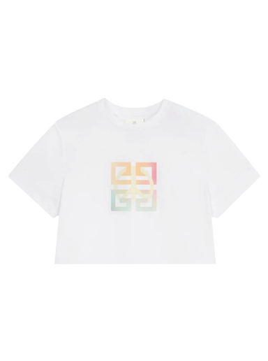 Krop-top Givenchy Cropped Masculine T-Shirt Bela | BW709X3Z9Y 100
