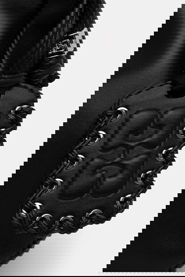 Torbica GANNI Hobo Bag Medium Laces Črna | A7295, 3