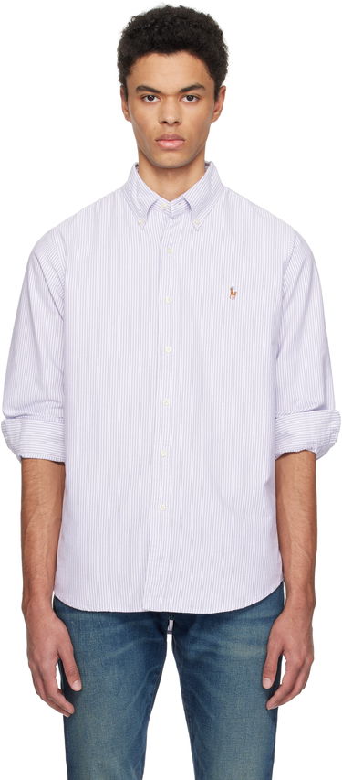 Srajce Polo by Ralph Lauren Ralph Lauren Classic Fit Striped Oxford Shirt Lila | 710942746003, 0