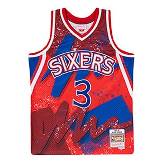 Dres Mitchell & Ness Mitchell & Ness Philadelphia Sixers Basketball Jersey Rdeča | TFSM1253-P7696AIVSCAR