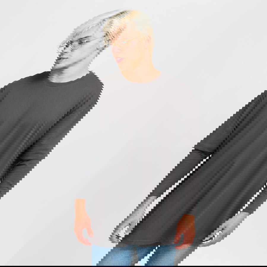 Majica Urban Classics Oversized Shaped Double Layer Tee Siva | TB2887 grey, 0