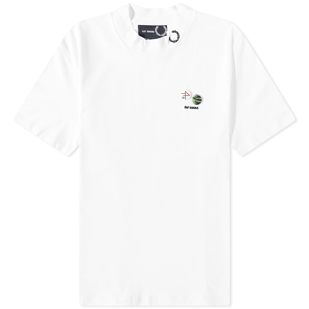 Majica Fred Perry x Raf Simons High Neck Tee Bela | SM4205-100, 0