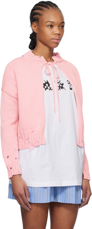 Pleteni pulover Marni Marni Worn Ribs Shrug Sweater Črna | GCMD0579A0 UFC652, 4