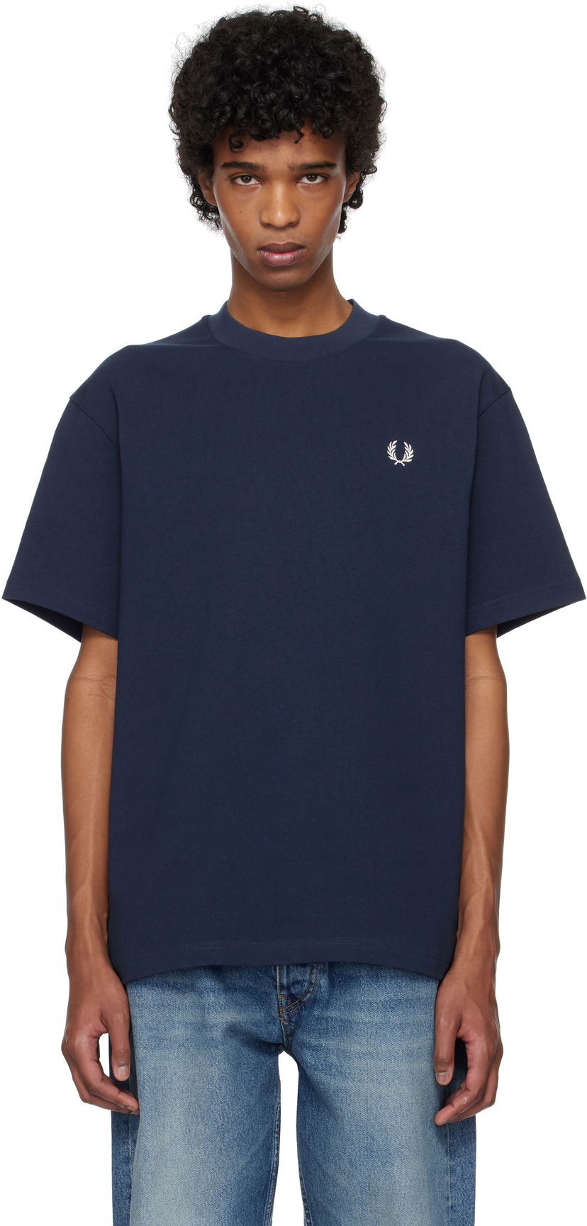 Majica Fred Perry Fred Perry Embroidered T-Shirt Mornarica | M9826