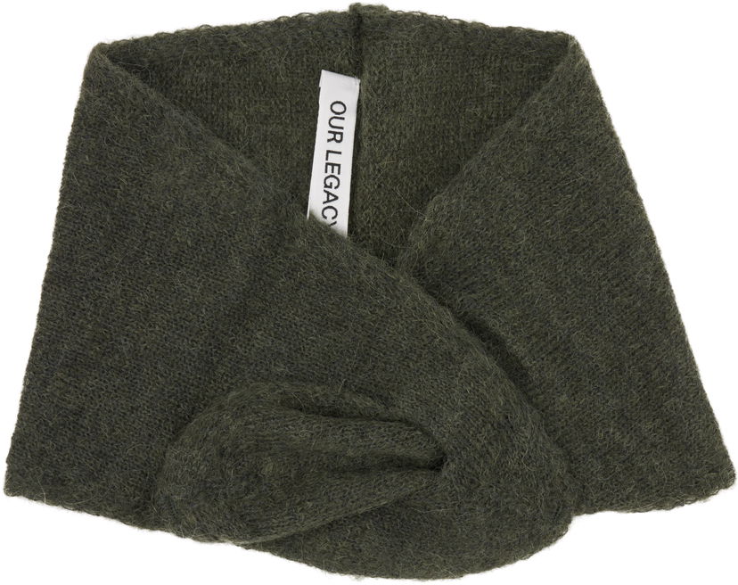 Šala OUR LEGACY Our Legacy Miniature Knotted Scarf Zelena | A4258MM