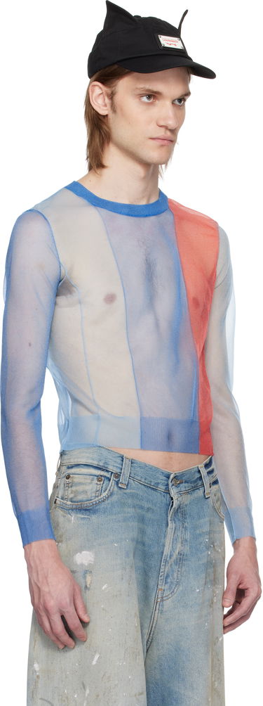Pleteni pulover Charles Jeffrey Loverboy Charles Jeffrey LOVERBOY Sheer Panelled Sweater Večbarvna | 54091201, 1