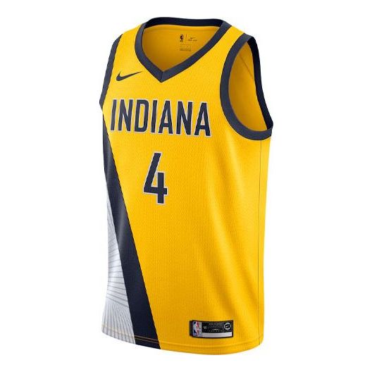 Dres Nike Pacers Fan Edition Basketball Jersey Rumena | AT9802-728