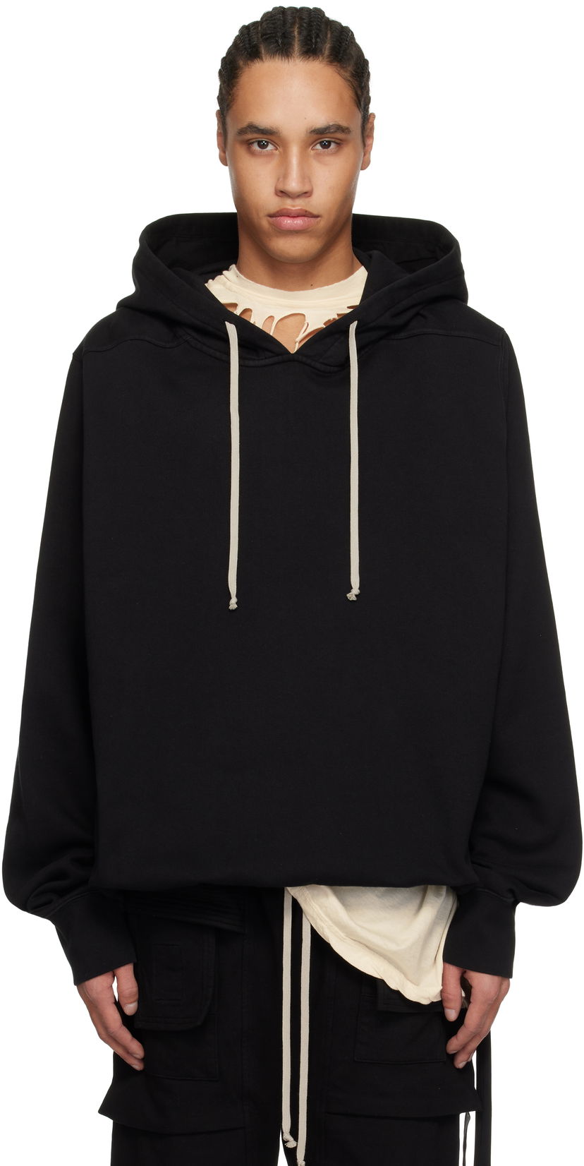 Pulover Rick Owens Rick Owens DRKSHDW Hollywood Oversized Hoodie Črna | DU01E3262 FP