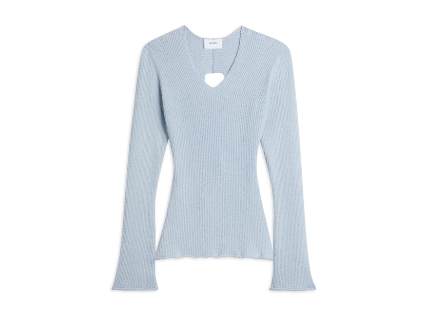 Majica AXEL ARIGATO Tube Rib-Knit Wrap Top Modra | A0948004